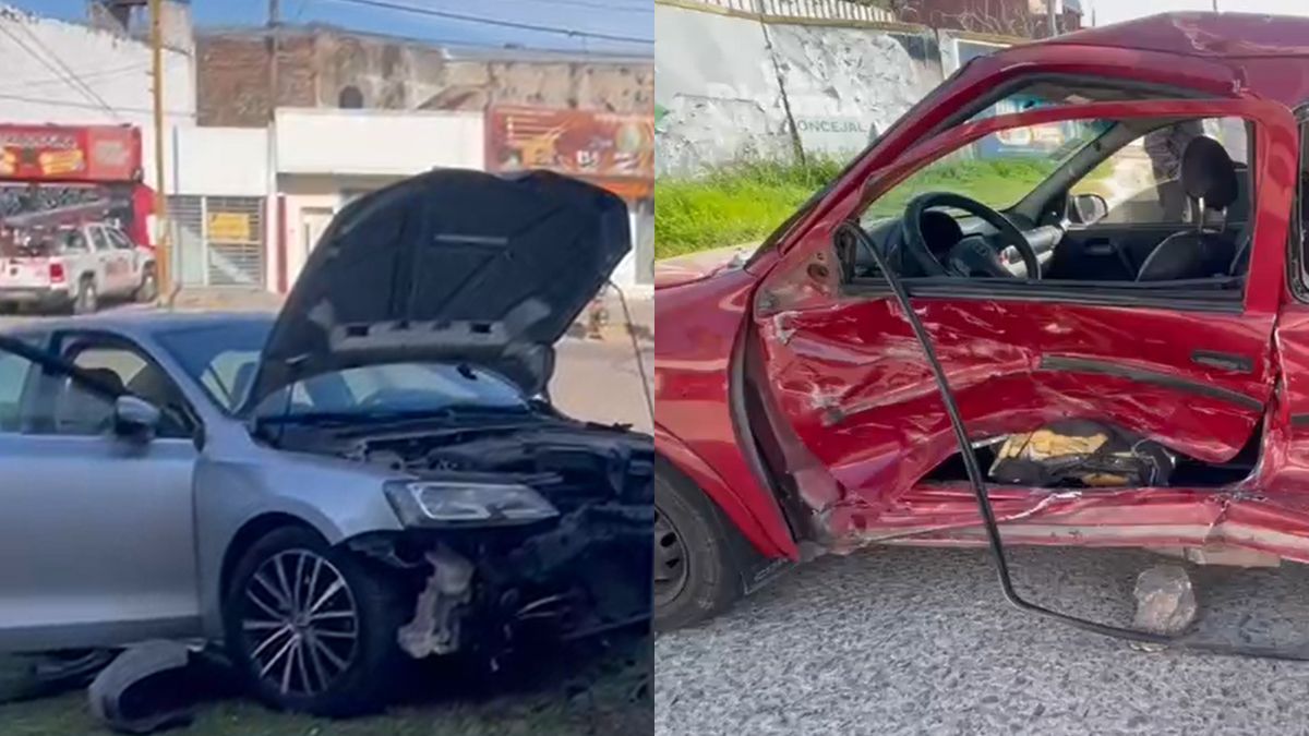 El choque en Aristóbulo del Valle y Pavón dejó tres personas heridas y obligó a un gran operativo policial y de bomberos.