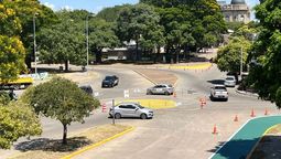 La esquina sirve como punto de acceso para el Parque del Sur de Santa Fe.