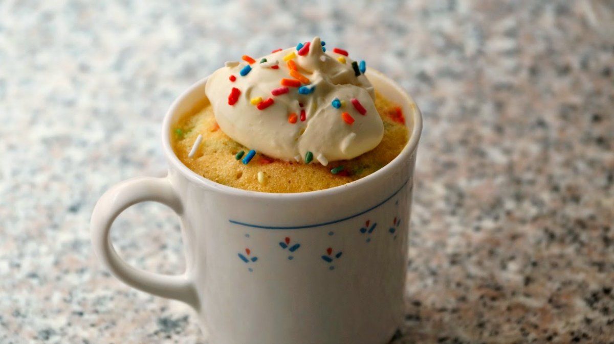 Mug cake de vainilla para tu desayuno