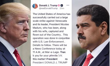 Luego de los ataques de Estados Unidos, el presidente de ese país, Donald Trump, anunció la captura de Nicolás Maduro. Luego de los ataques de Estados Unidos, el presidente de ese país, Donald Trump, anunció la captura de Nicolás Maduro.