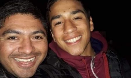 Walter Saucedo y su hijo, Lautaro. Walter Saucedo y su hijo, Lautaro.