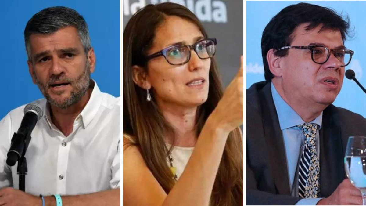 Juan Zabaleta, Elizabeth Gómez Alcorta y Claudio Moroni, los tres ministros que dejaron el gabinete durante el fin de semana largo.