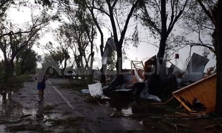 Así amaneció San Jorge este lunes tras el temporal que azotó la región. Así amaneció San Jorge este lunes tras el temporal que azotó la región.