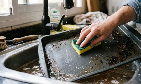El error al limpiar la bandeja del horno que puede arruinar su superficie antiadherente El error al limpiar la bandeja del horno que puede arruinar su superficie antiadherente