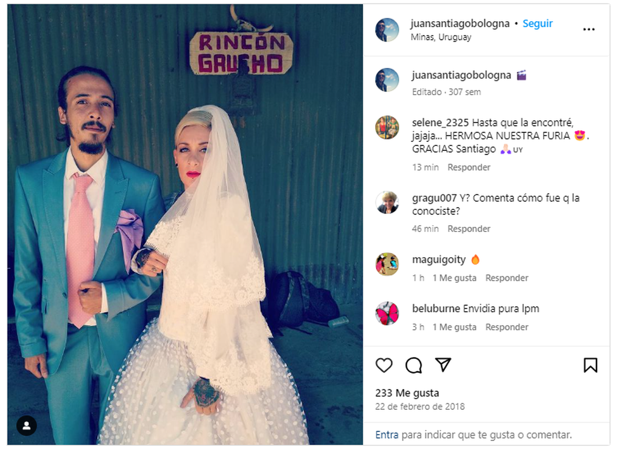 La foto de 2018 de la "boda" de Furia y Juan Santiago. La foto de 2018 de la "boda" de Furia y Juan Santiago.