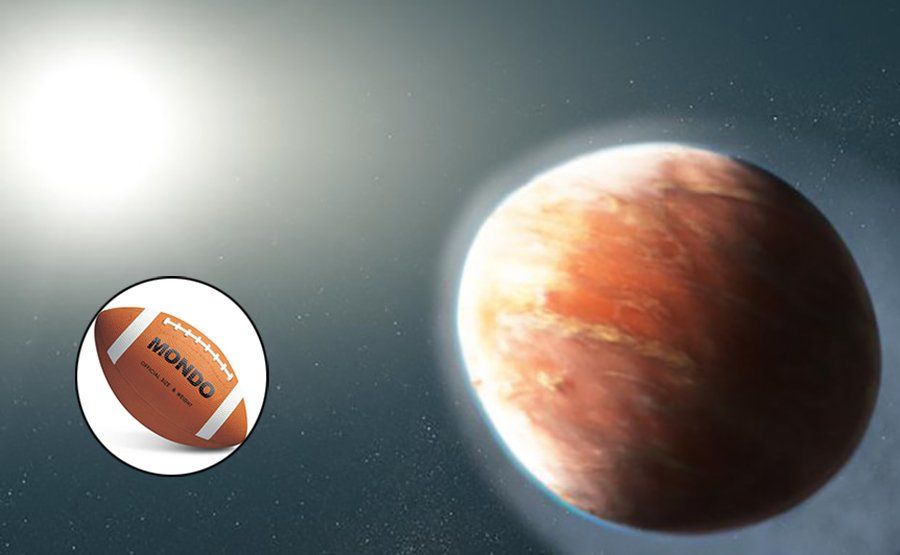 El desconcertante planeta que la NASA descubrió con forma de balón de fútbol americano