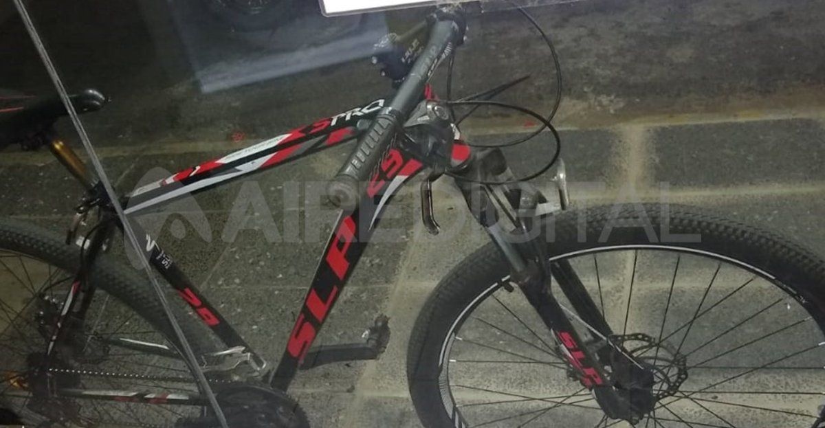 La bicicleta que intentó robar el ladrón.&nbsp;