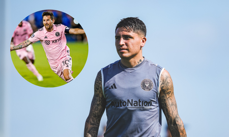 Facundo Farías sigue disfrutando de compartir plante con Lionel Messi. Facundo Farías sigue disfrutando de compartir plante con Lionel Messi.
