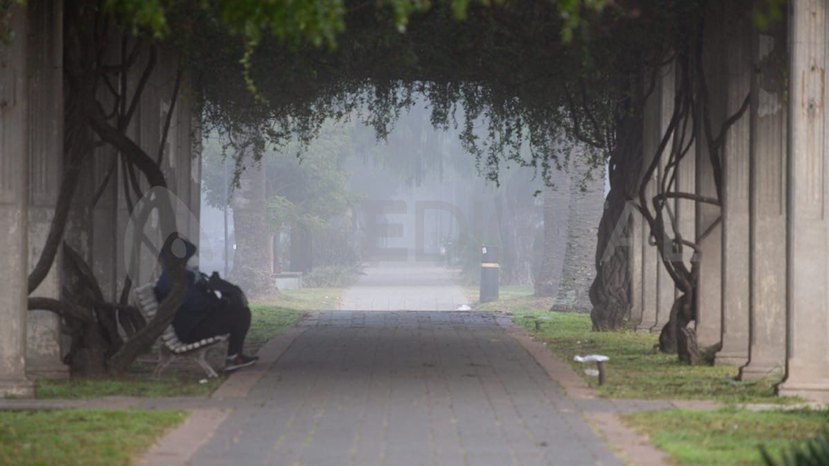 Frío y niebla en Bulevar este martes.