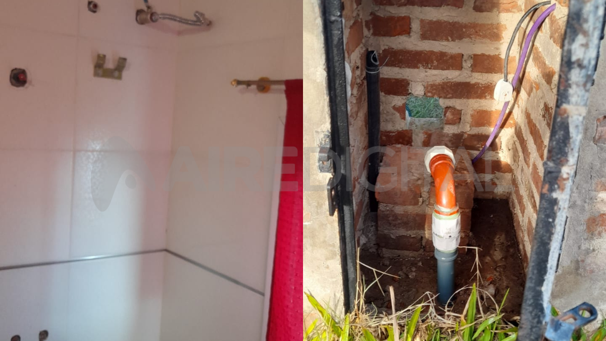 Imágenes de cómo quedó la vivienda, enviadas por su dueño. Imágenes de cómo quedó la vivienda, enviadas por su dueño.