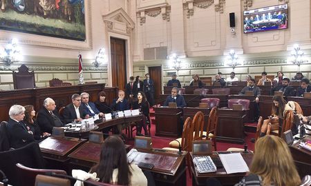 Con una amplia presencia de distintos sectores del Poder Judicial se realizó una audiencia pública en la Legislatura santafesina. Con una amplia presencia de distintos sectores del Poder Judicial se realizó una audiencia pública en la Legislatura santafesina.