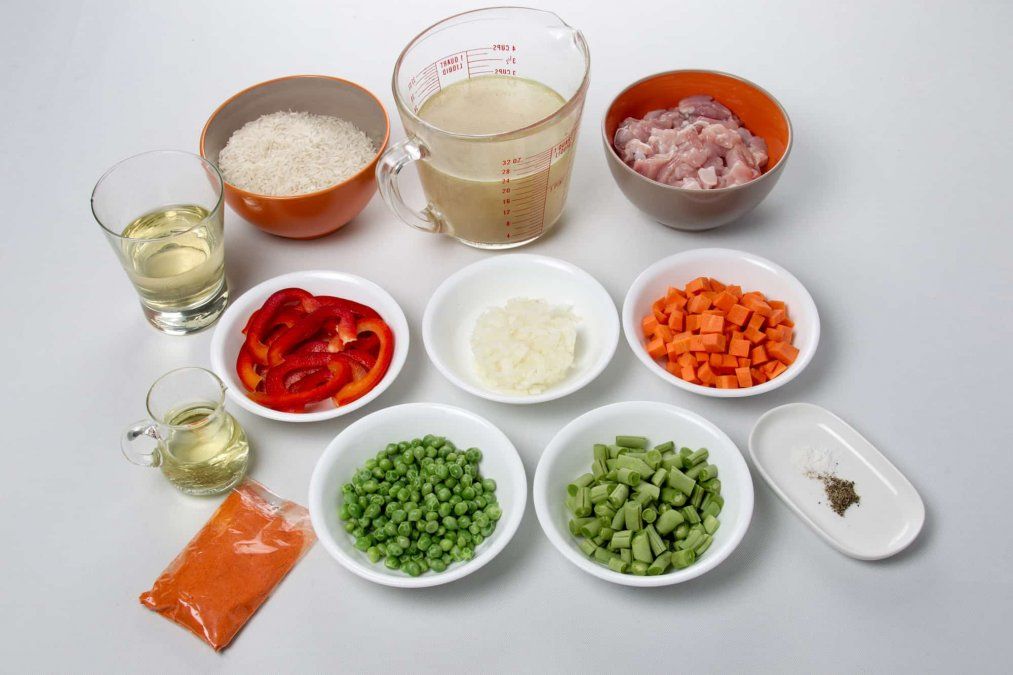 Ingredientes y elementos económicos.