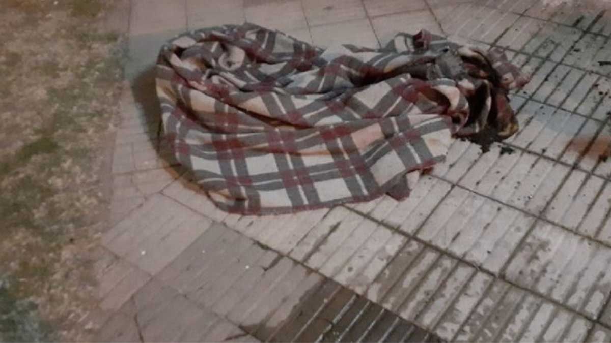 Aquí encontraron al hombre de 58 años envuelto en llamas.