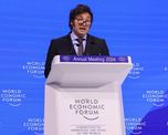 Javier Milei durante su discurso en el Foro Económico Mundial. Javier Milei durante su discurso en el Foro Económico Mundial.