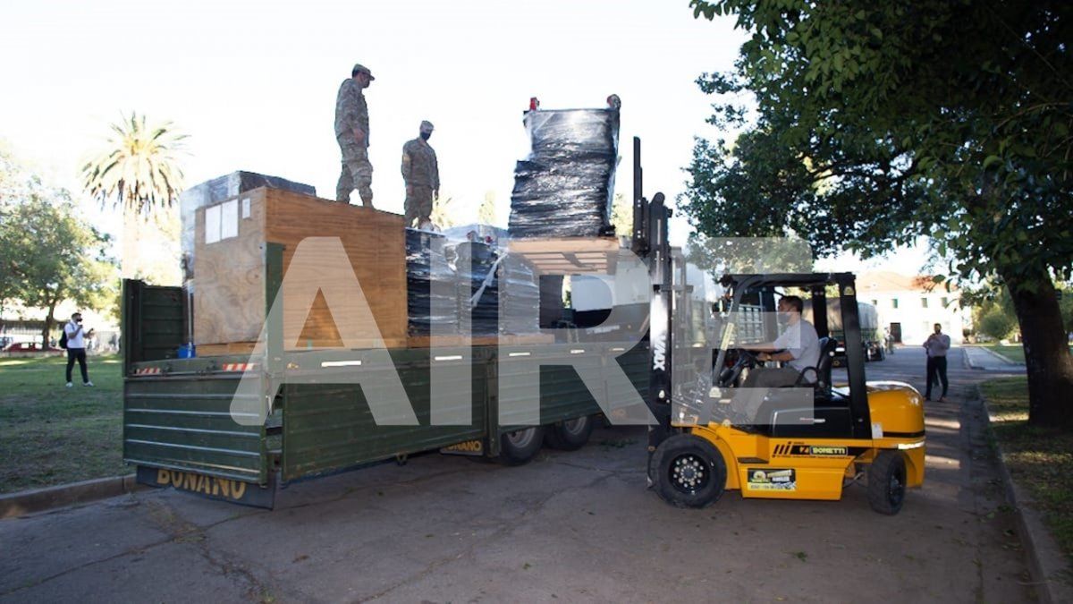 El grupo asignado para armar el hospital móvil está conformado por 30 personas.