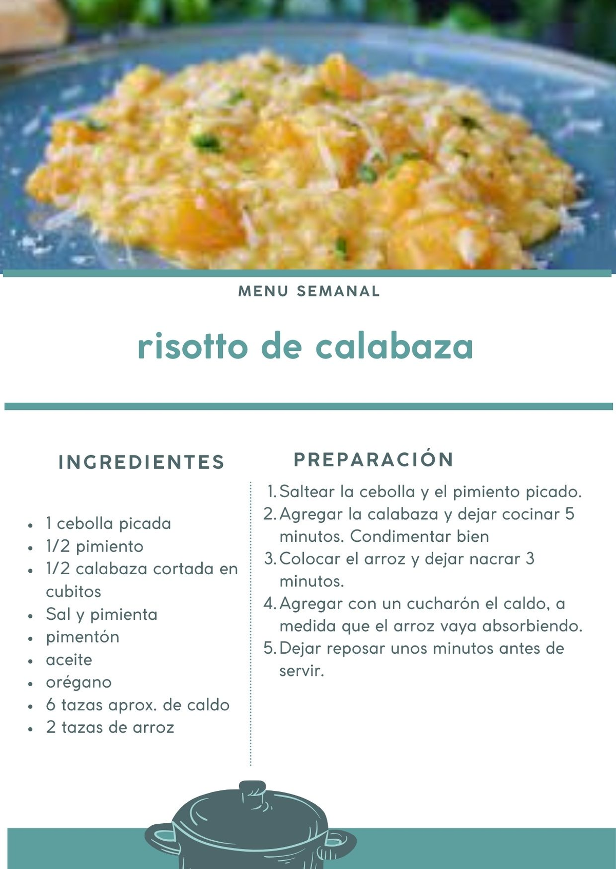 El risotto de calabaza es un plato delicioso y sencillo de preparar en casa. El risotto de calabaza es un plato delicioso y sencillo de preparar en casa.