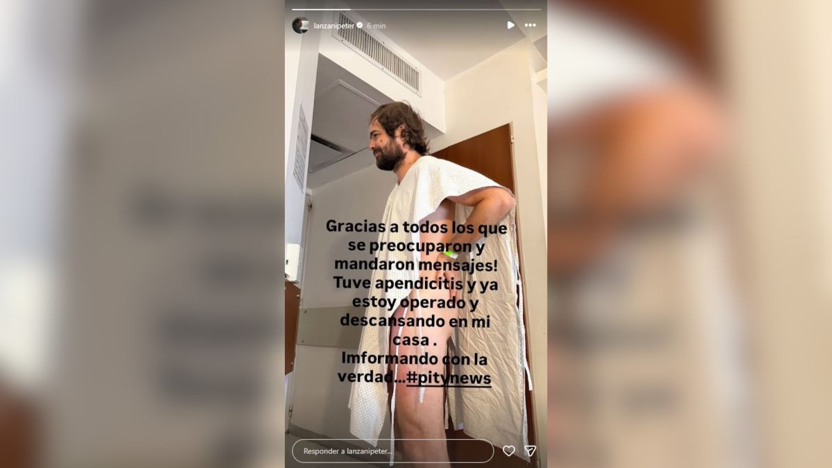 La historia que subió Peter Lanzani a Instagram para llevarle tranquilidad a sus seguidores. La historia que subió Peter Lanzani a Instagram para llevarle tranquilidad a sus seguidores.