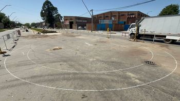 Santa Fe: avanza la construcción de la rotonda en Avenida Gorriti y Bernardo de Irigoyen