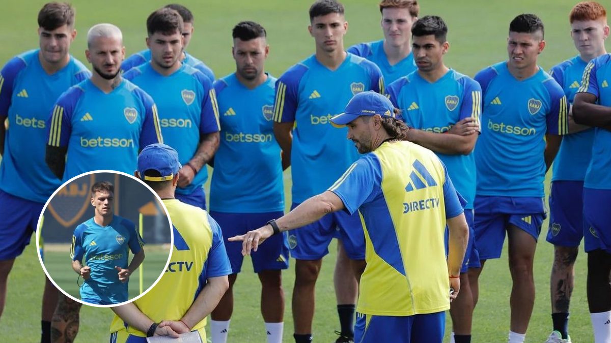 Zenón se entrena solo en Boca: la decisión que tomó el DT Diego Martínez