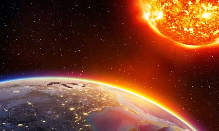 En los equinoccios, el Sol ilumina completamente un lado del planeta, dejando al otro en sombras. En los equinoccios, el Sol ilumina completamente un lado del planeta, dejando al otro en sombras.