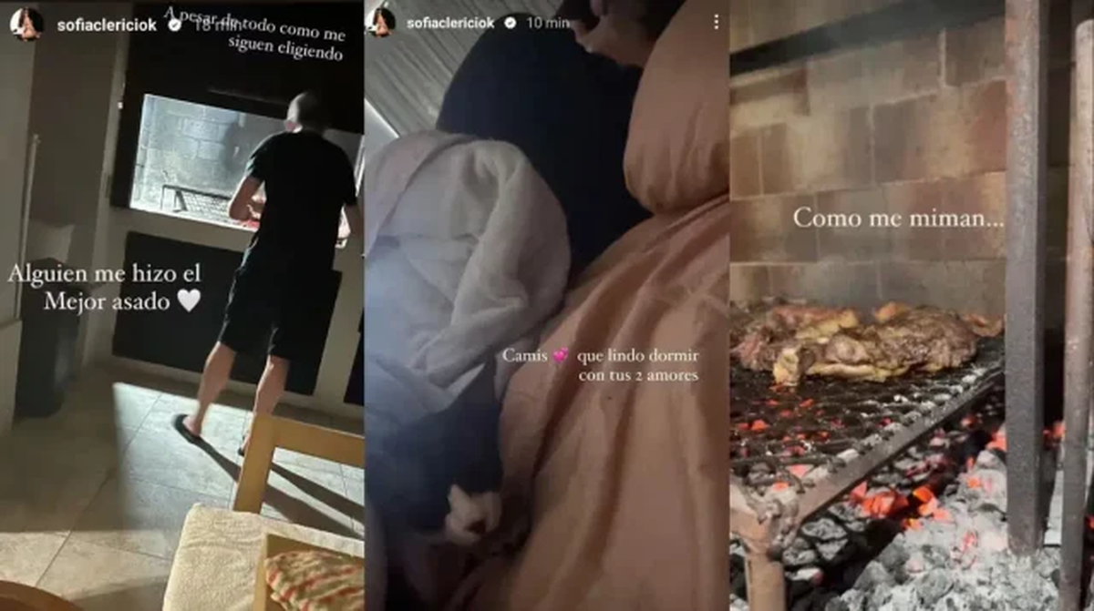 Las fotos del escándalo. (Imágenes Instagram: @sofiaclericiok) Las fotos del escándalo. (Imágenes Instagram: @sofiaclericiok) 