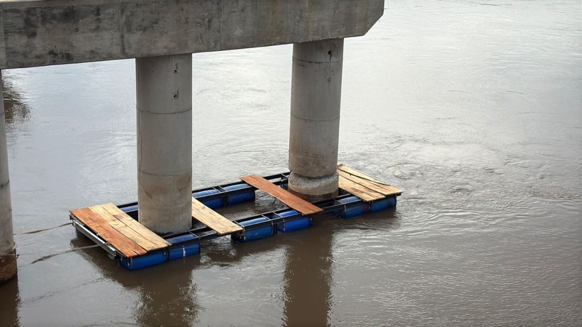 Vialidad Provincial confirmó que la falla detectada en una columna sobre el río Salado es superficial y no será necesario demoler la estructura.