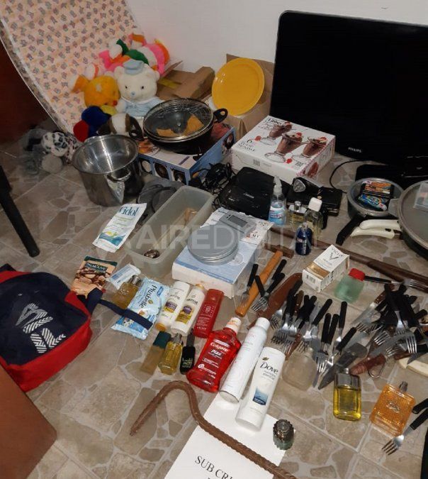 Parte del bot&iacute;n que fue robado.&nbsp;