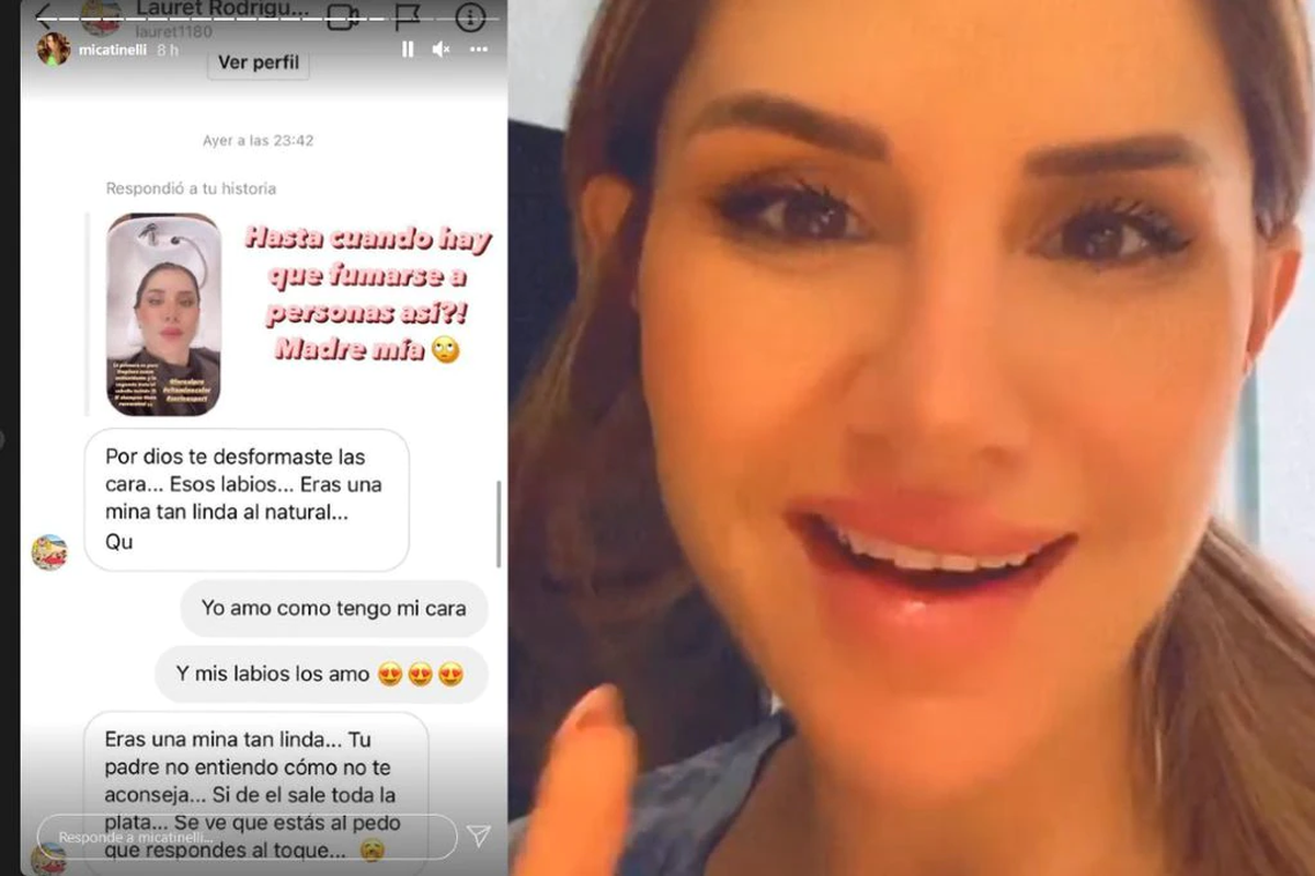 Micaela Tinelli comparti&oacute; en sus stories de Instagram la captura pantalla de un mensaje que le dej&oacute; una seguidora.