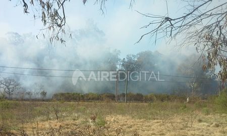 Así se vio el incendio desde la ruta provincial 1. Así se vio el incendio desde la ruta provincial 1.