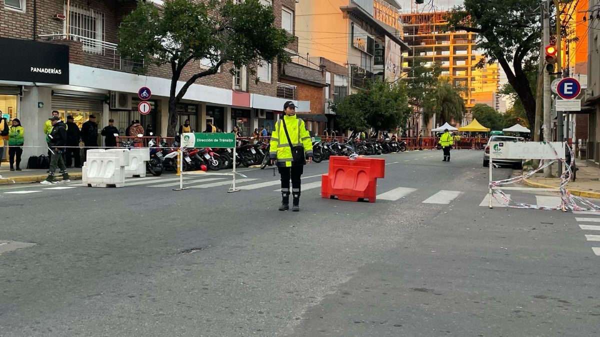 Los cortes de tránsito en el macrocentro comenzaron a las 5 y se extenderán hasta las 13.