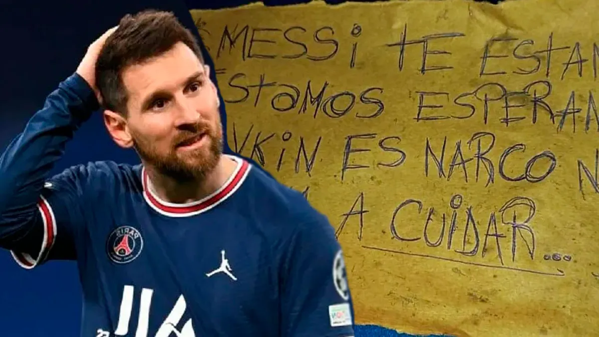 El mensaje que le dejaron a Lio Messi.
