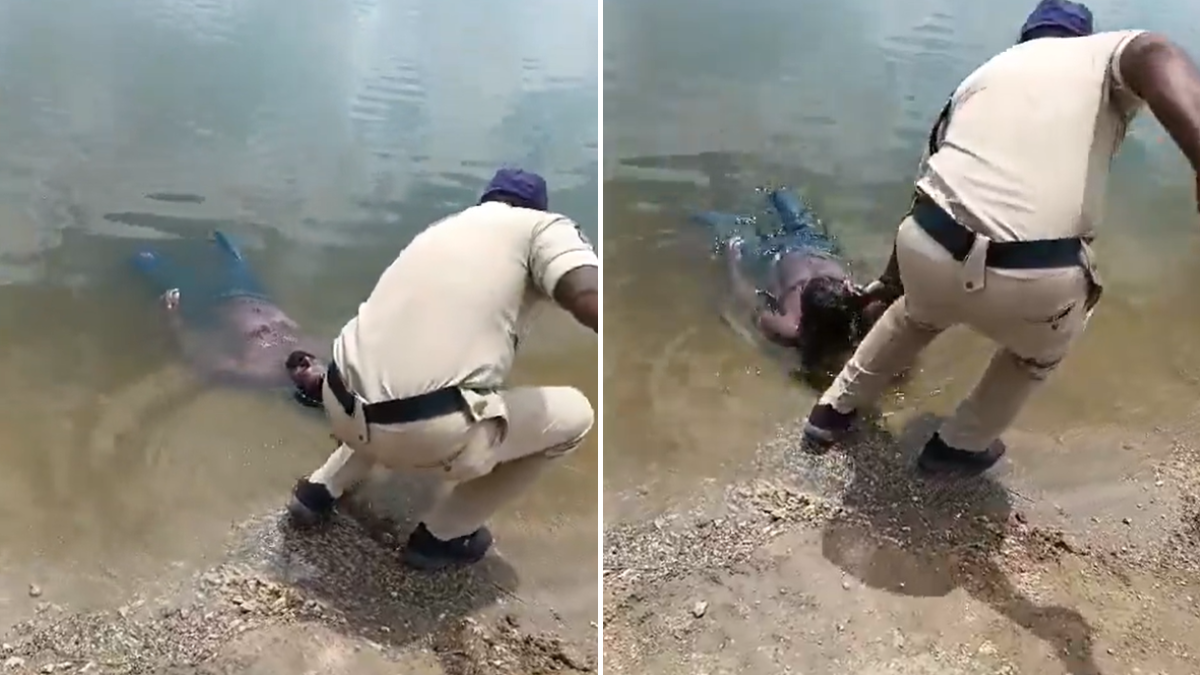 Un equipo rescatistas hallaron el cuerpo de un hombre flotando en un estanque en Hanumakonda