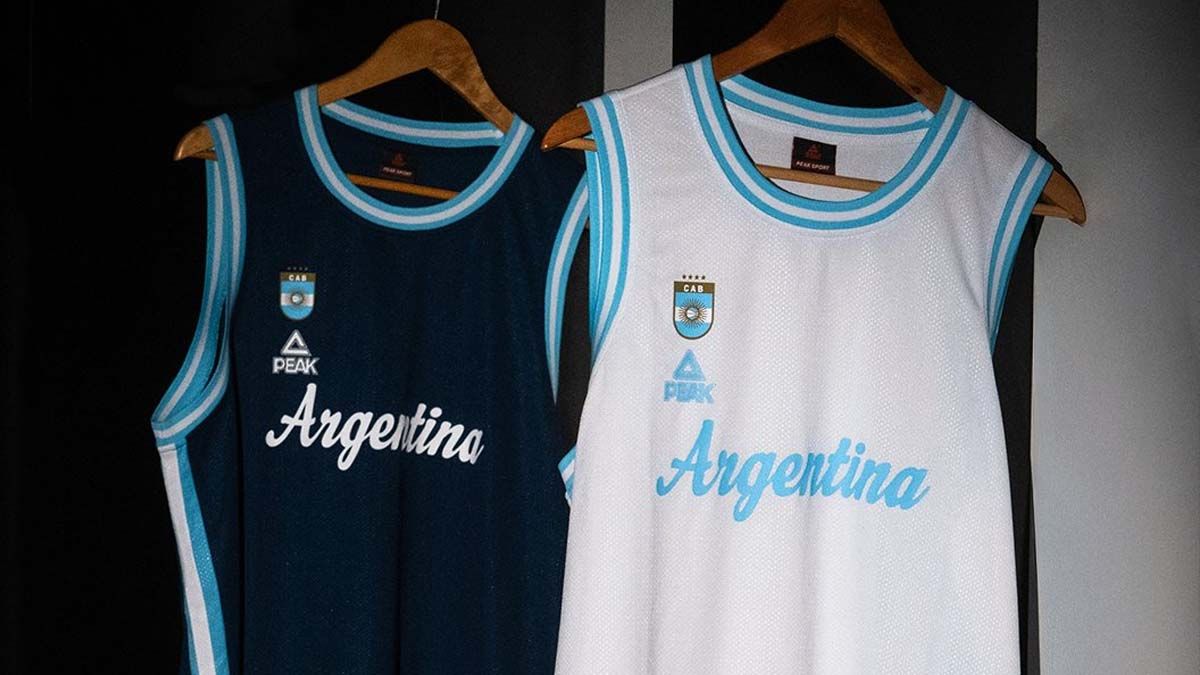 La Confederación Argentina de Básquet mostró este lunes la nueva indumentaria de la Selección