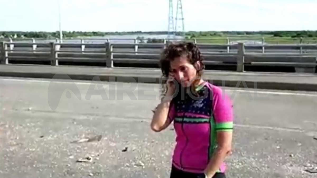 Mercedes Adjad tiene 36 años es triatlonista y salvó su vida de milagro sobre la Ruta Nacional 168.