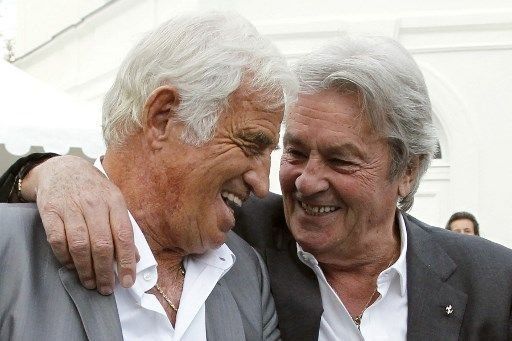 Jean Paul Belmondo y Alain Delon, dos estrellas del cine francés.