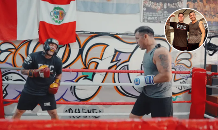 La paliza que le dio Maravilla Martínez a Momo Benavides en un sparring. La paliza que le dio Maravilla Martínez a Momo Benavides en un sparring.