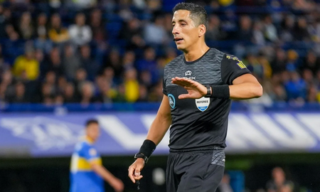 Yael Falcón Pérez, árbitro del clásico de Avellaneda, denunció que recibió amenazas por el penal que sancionó a favor de Racing. Yael Falcón Pérez, árbitro del clásico de Avellaneda, denunció que recibió amenazas por el penal que sancionó a favor de Racing.
