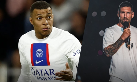 Kylian Mbappé y Lionel Messi fueron compañeros en el PSG. Kylian Mbappé y Lionel Messi fueron compañeros en el PSG.