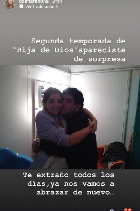 El emotivo mensaje de Dalma Maradona a Diego.