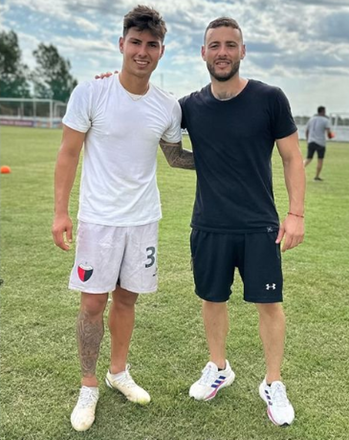Stefano Moreyra tras el entrenamiento. Stefano Moreyra tras el entrenamiento.