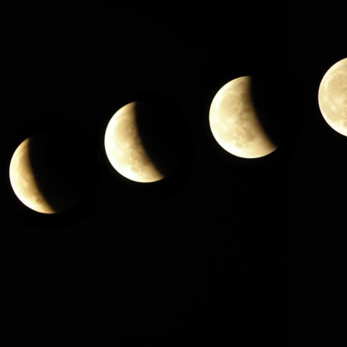 La luna y las cuatro fases más importantes del mes de marzo.