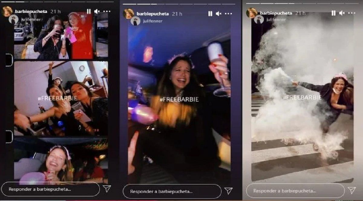 Barbie Vélez se reunió con amigas el fin de semana a poco de dar el sí en septiembre con Lucas Rodríguez.