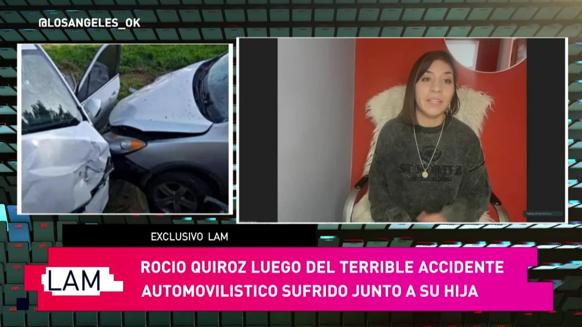 Roc&iacute;o Quiroz habl&oacute; sobre el accidente.