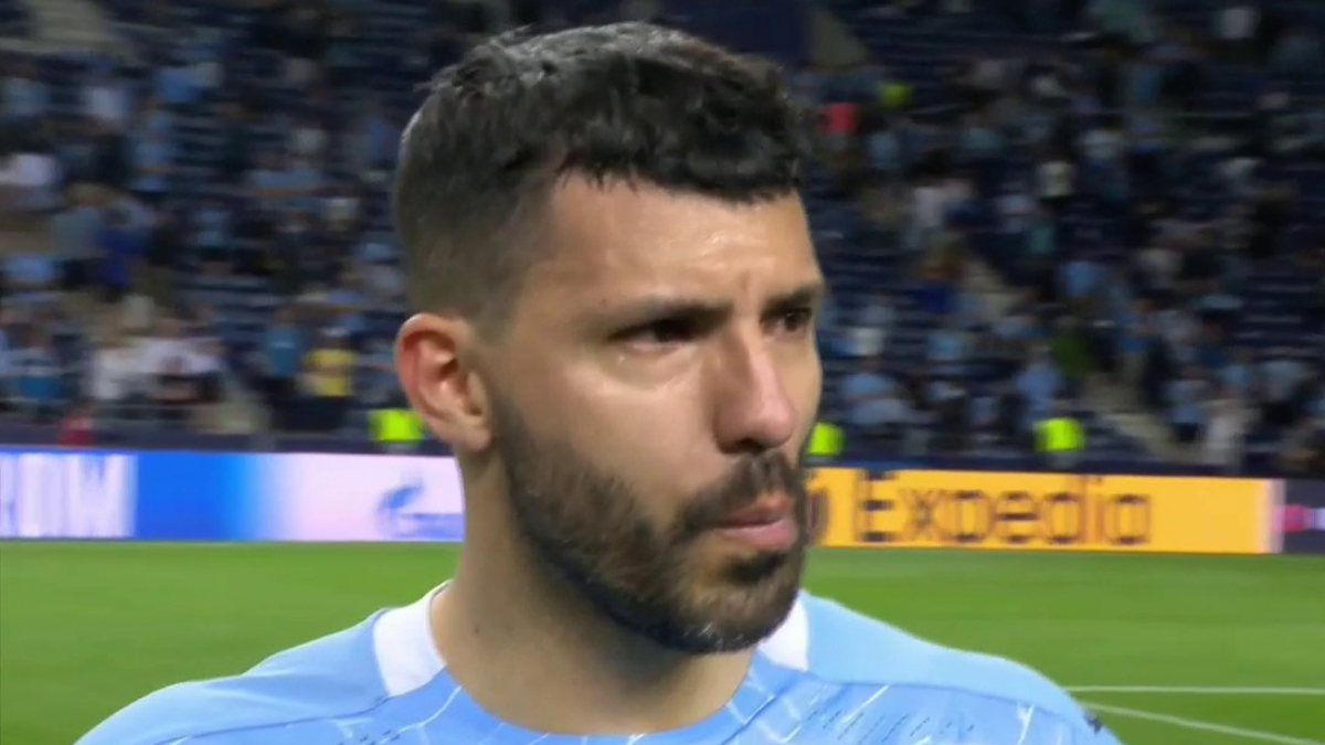 Las l&aacute;grimas del argentino al finalizar el partido que fue derrota de su equipo en la final de la Champions League.