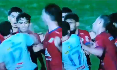 lo noqueo: un jugador durmio de una pina al futbolista rival en una final del futbol uruguayo lo noqueo: un jugador durmio de una pina al futbolista rival en una final del futbol uruguayo
