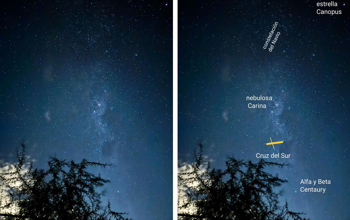 El cielo de la ciudad de Santa Fe la noche del apagón. El cielo de la ciudad de Santa Fe la noche del apagón.