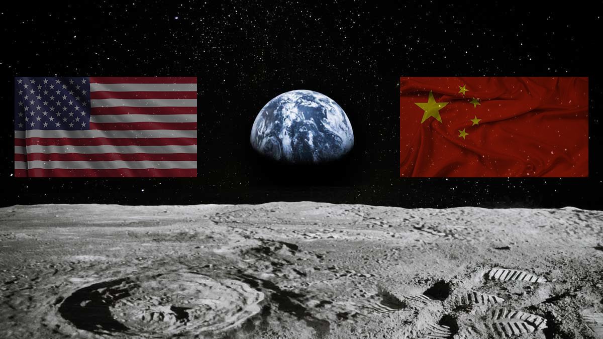 Estados Unidos advierte por una posible invasión de China en el polo sur de la Luna