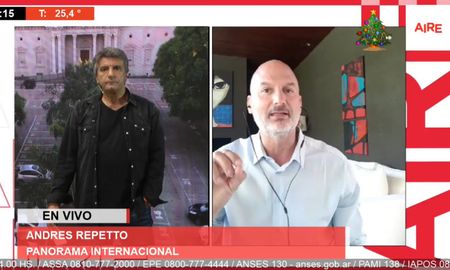 Andrés Repetto en Aire de Santa Fe este lunes. Andrés Repetto en Aire de Santa Fe este lunes.