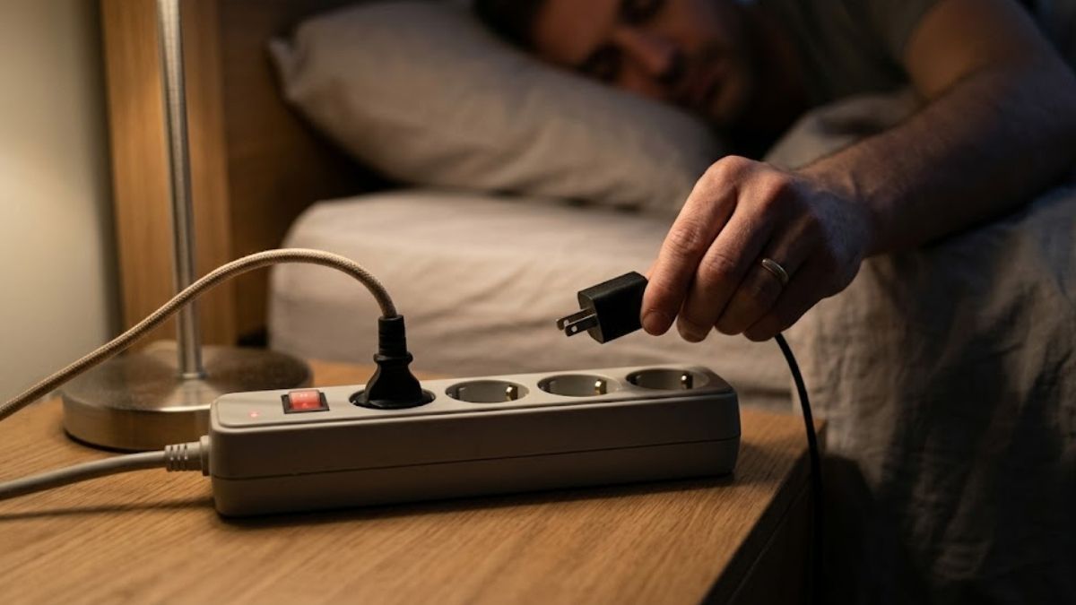 Las 4 cosas que conviene desenchufar antes de ir a dormir para ahorrar energía.