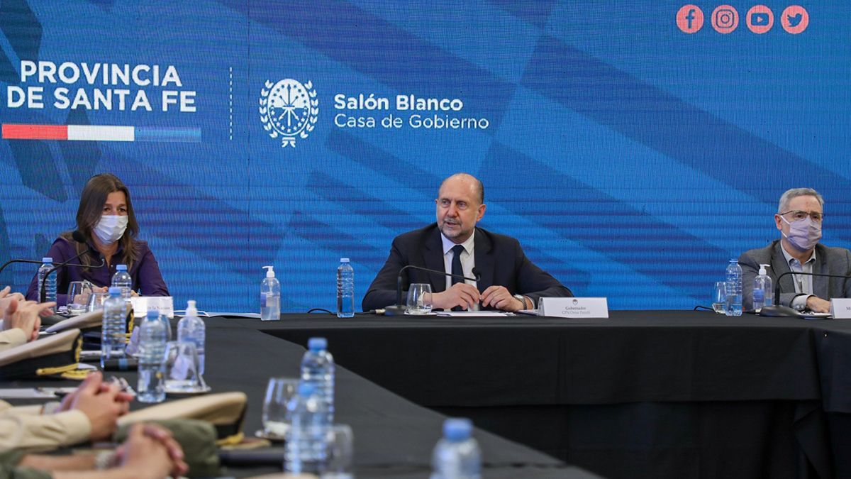 Frederic llegó a Casa de Gobierno y estuvo con las autoridades provinciales